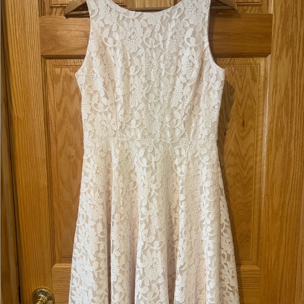 Speechless Cream Lace Midi Dress